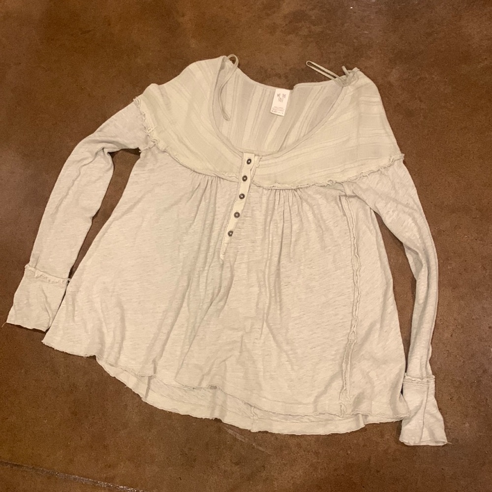 🌻🌻FreePeople scoop neck top XS